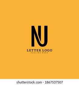 Initial Letter NU logotype company name monogram design for Company and Business logo.