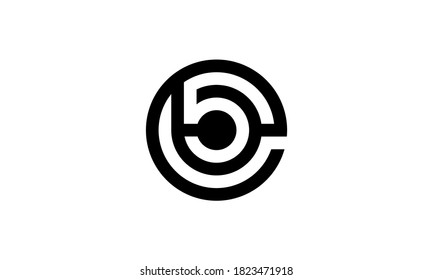 Initial Letter Number EB BE EB5 Negative Space Logo Design Inspiration