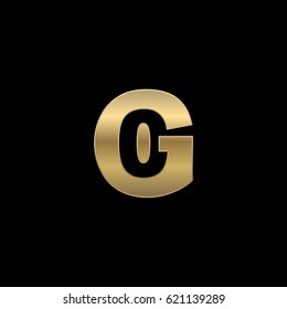 Initial letter and number logo, G and 0, G0, 0G, negative space gold