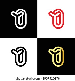 Initial letter and number logo, Y and 0, Y0, 0Y, Company logo