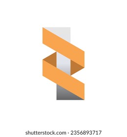 Initial letter and number logo, Z and 1, Z1, 1Z. Usable for Business and Branding Logos. Flat Vector Logo Design Template Element.