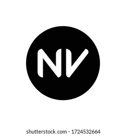 Initial Letter NV Logo Design Vector Template. Creative Abstract NV Letter Logo Design