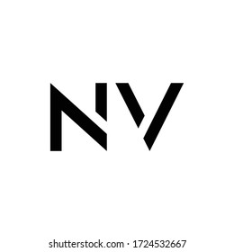 Initial Letter NV Logo Design Vector Template. Creative Abstract NV Letter Logo Design