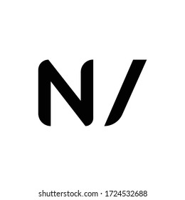Initial Letter NV Logo Design Vector Template. Creative Abstract NV Letter Logo Design