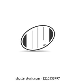 Initial Letter NV Logo Template Design