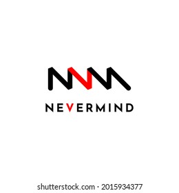 Initial letter NVM logo vector design template