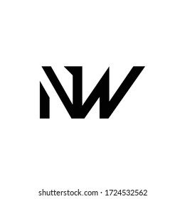 Initial Letter NW Logo Design Vector Template. Creative Abstract NW Letter Logo Design