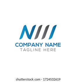 Initial Letter NW, NM Logo Design Vector Template. Creative Abstract NW, NM Letter Logo Design