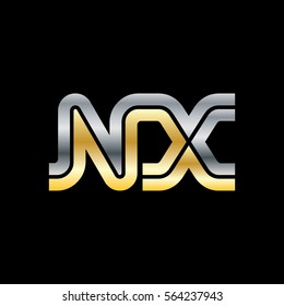 Initial Letter NX Linked Design Logo