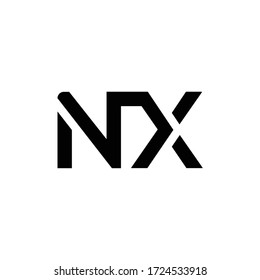 Initial Letter NX Logo Design Vector Template. Creative Abstract NX Letter Logo Design