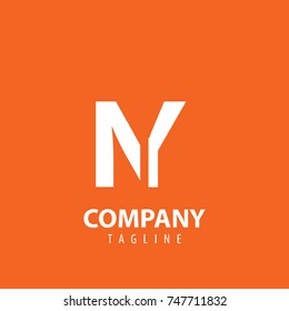 Initial Letter NY Design Logo