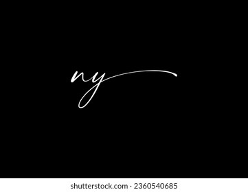 Initial letter NY logo and  creative logo design