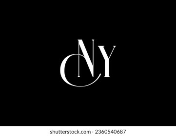 Initial letter NY logo and  creative logo design