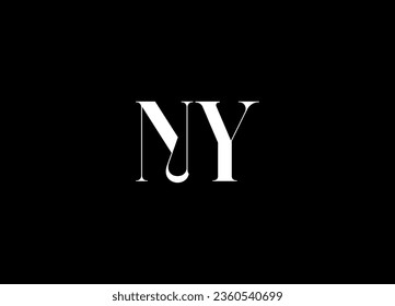Initial letter NY logo and  creative logo design