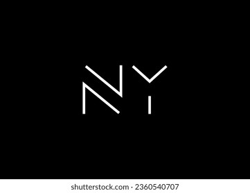 Initial letter NY logo and  creative logo design