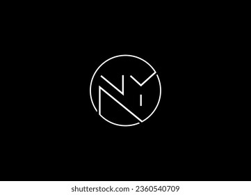 Initial letter NY logo and  creative logo design