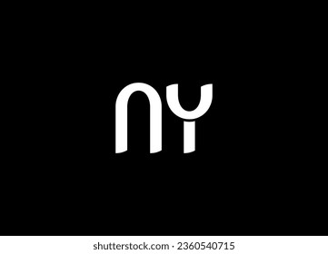 Initial letter NY logo and  creative logo design