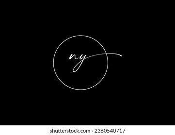 Initial letter NY logo and  creative logo design