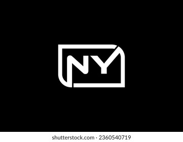 Initial letter NY logo and  creative logo design