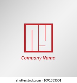 Initial Letter NY Logo Template
