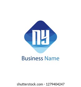 Initial letter NY logo template Design