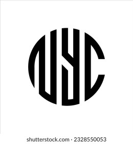 Initial Letter NYC Logo Design Creative Modern Symbol Icon