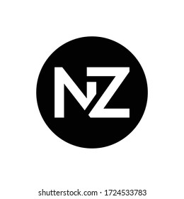 Initial Letter Nz Logo Design Vector Stock Vector (Royalty Free ...