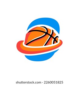 Initial Letter O Basketball Logo Concept