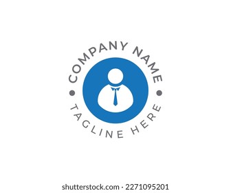 initial Letter O Businessman Logo Concept icon sign symbol Design Element. Marketing, Boss, Financial, Human, People, Tie, Consultant Business Logotype. Vector illustration template