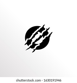Initial Letter O with Claw Scratch Logo Design