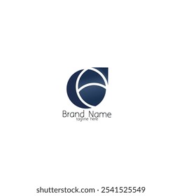 Initial Letter O Compass Target Arrow Logo Design Illustration