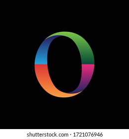 initial letter o concept logo vector