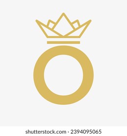 Letra Inicial Del Logo De La Corona. Logo de la corona para la belleza, la moda, la estrella, elegante, signo de lujo