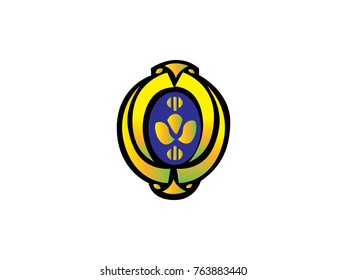 initial letter O design Logo Vector Graphic Branding Letter Element.