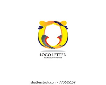 initial letter O design Logo Vector Graphic Branding Letter Element.