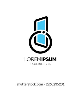 Initialbuchstabe O Immobilien Logo Design Vektorsymbol Grafik Illustration 