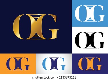 Initial Letter O G Logo Design Vector. Graphic Alphabet Symbol For Corporate Business Identity