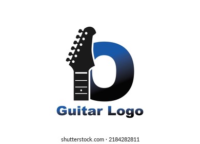 initial Letter O guitar  logo