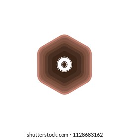 Initial Letter O Hexagon Logo Icon Design Template Element