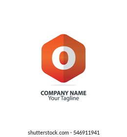 Initial Letter O Hexagon Logo 