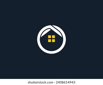 símbolo de símbolo del concepto del logotipo del logotipo del inicio de la letra O del hogar Diseño del elemento. Realtor, Hipoteca, Casa, Logotipo Inmobiliario. Plantilla de ilustración de vector