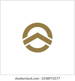 letra inicial o com design de logotipo house realestate, letra inicial O Elemento de design de logotipo house