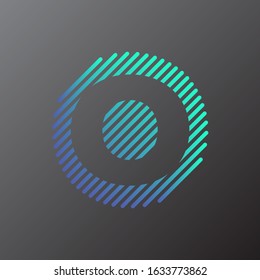 initial letter O inside striped circle