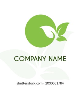Initial Letter O with Leaves for Green Nature, Environment, Eco Friendly, Agriculture, Gardening, Lawn Service Company Logo Design Concept