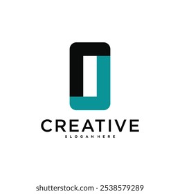 Initial letter O logo, abstract concept design. Premium Vector