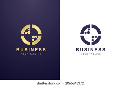 Initial Letter O Logo For Business or Media Company.