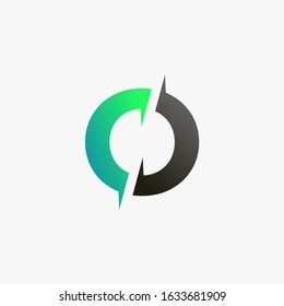 Initial letter O logo icon vector template