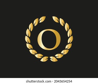 Initial letter O logo with Luxurious Concept. O Luxury Logo template in vector for Restaurant, Royalty, Boutique, Cafe, Hotel, Heraldic, Jewelry and Fashion Identity