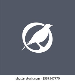 Swallow Logo Isolated Swallow On White Stock Vector (Royalty Free ...