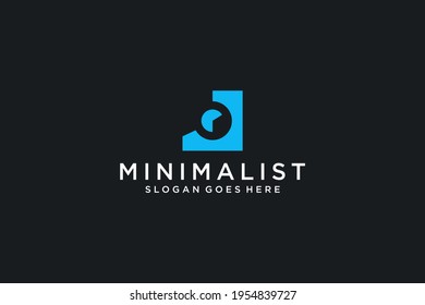Logo De La Letra Inicial O. Usable para logotipos de empresas, tecnología y promoción de marca. Elemento de plantilla de diseño de logotipo de vectores planos.